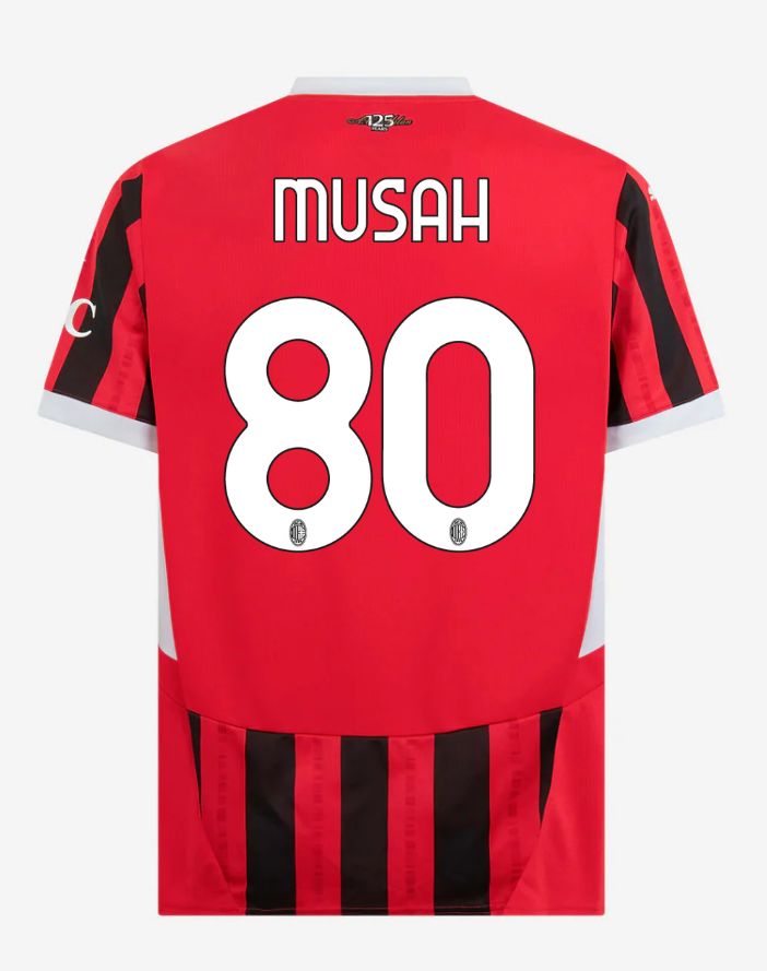 24-25 AC Milan Home 80 Musah Serie A Jersey