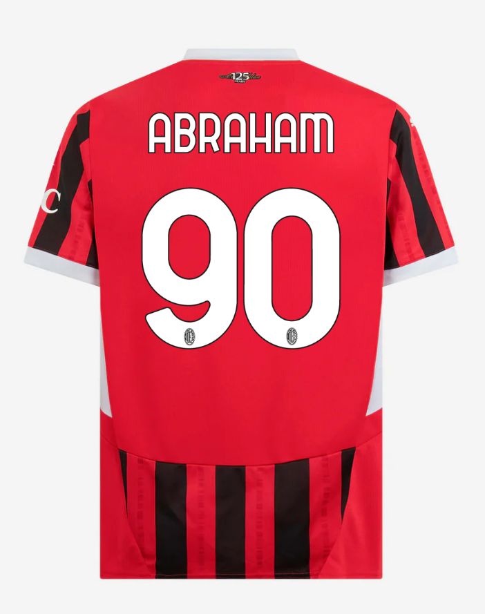 24-25 AC Milan Home 90 Abraham Serie A Jersey
