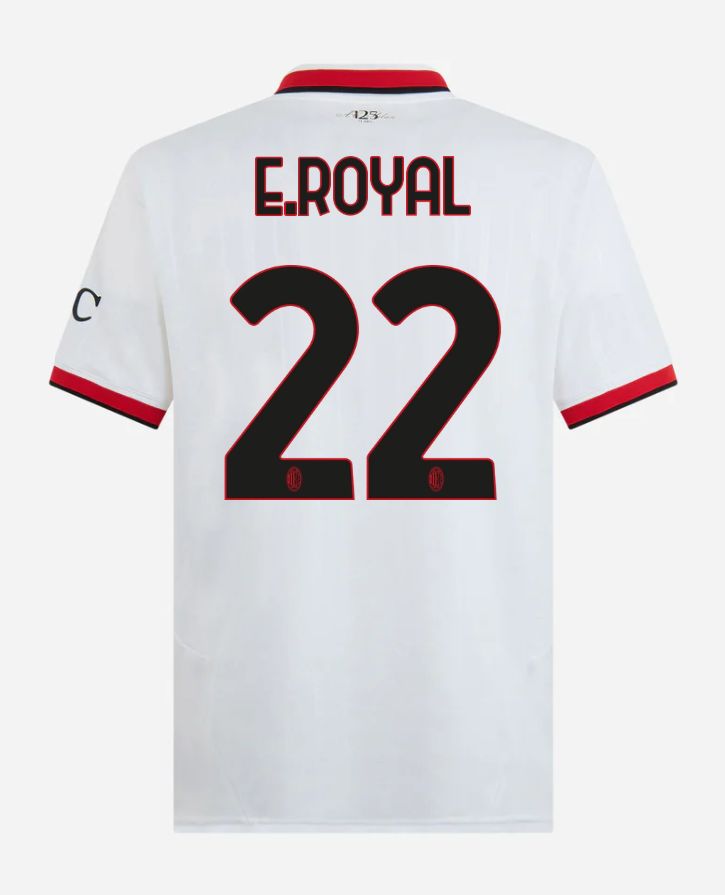 24-25 AC Milan Away 22 E.Royal Serie A Jersey