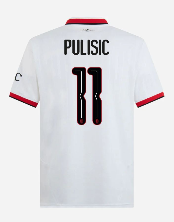 24-25 AC Milan Away 11 Pulisic Champions League Jersey