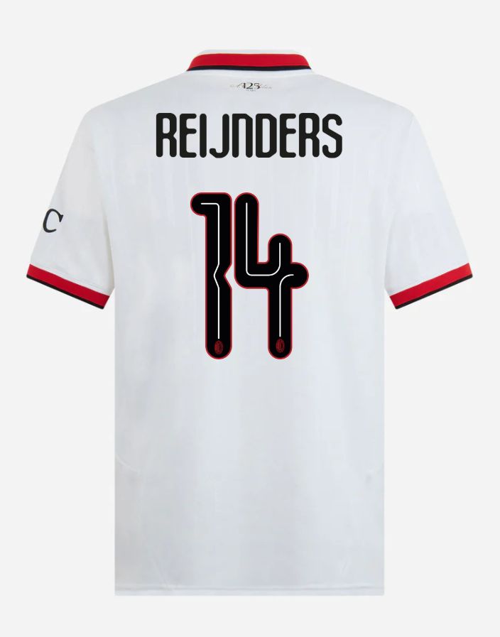 24-25 AC Milan Away 14 Reijnders Champions League Jersey
