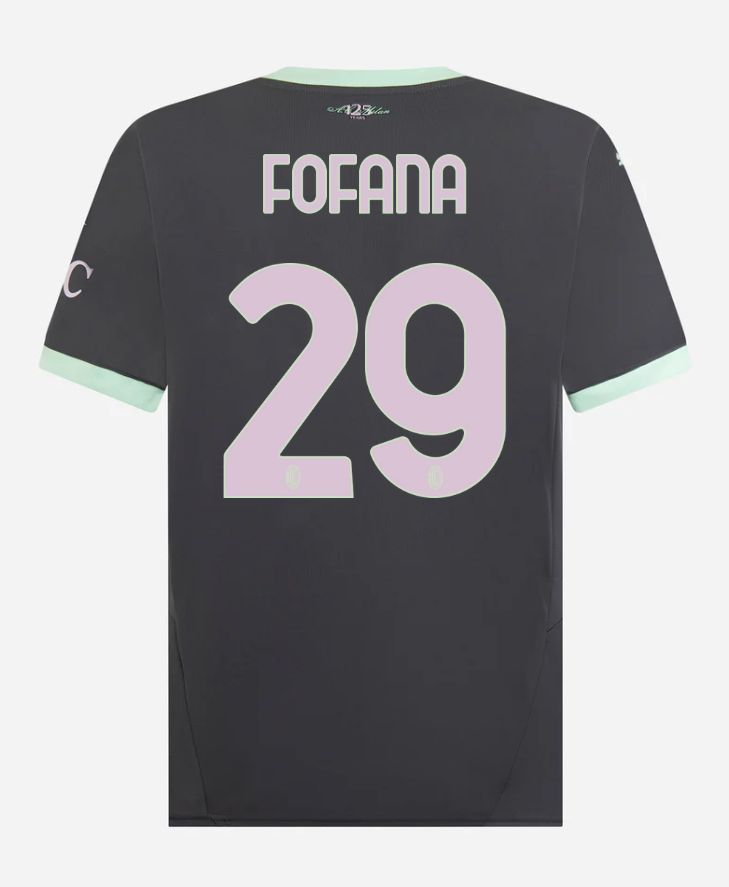24-25 AC Milan Third 29 Fofana Serie A Jersey