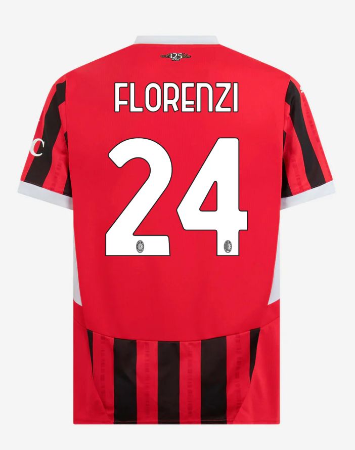 24-25 AC Milan Home 24 Florenzi Serie A Jersey