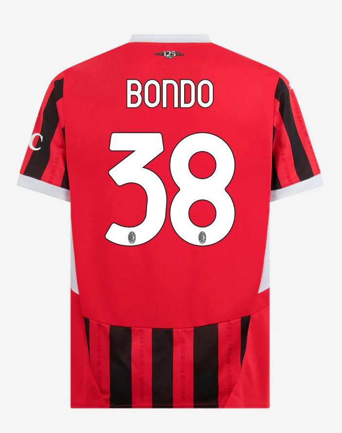 24-25 AC Milan Home 38 Bondo Serie A Jersey