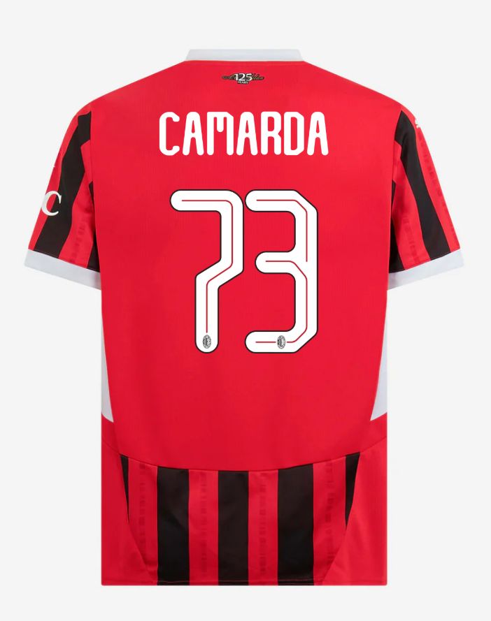 24-25 AC Milan Home 73 Camarda Champions League Jersey