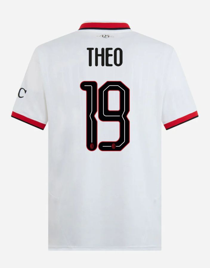 24-25 AC Milan Away 19 THEO Champions League Jersey