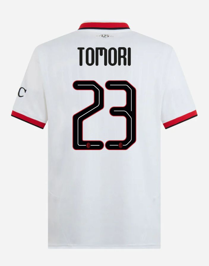 24-25 AC Milan Away 23 Tomori Champions League Jersey