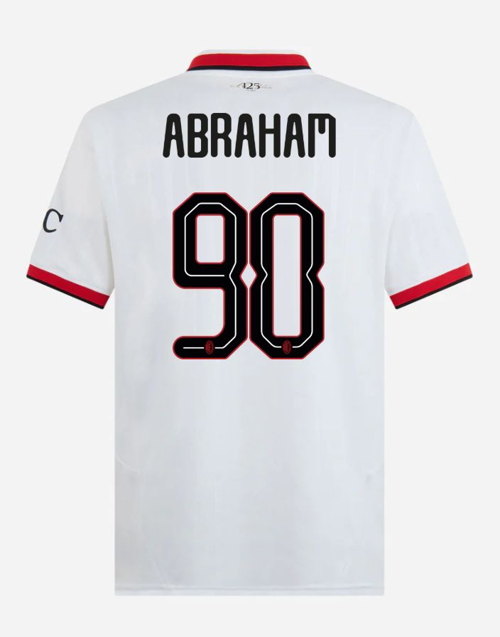 24-25 AC Milan Away 90 Abraham Champions League Jersey