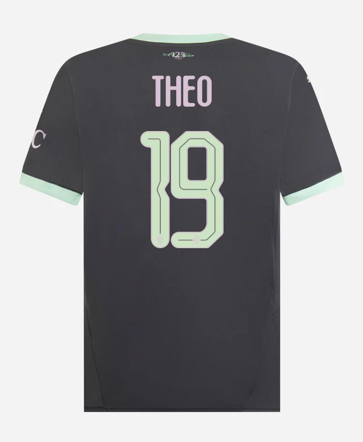 24-25 AC Milan Third 19 THEO Champions League Jersey