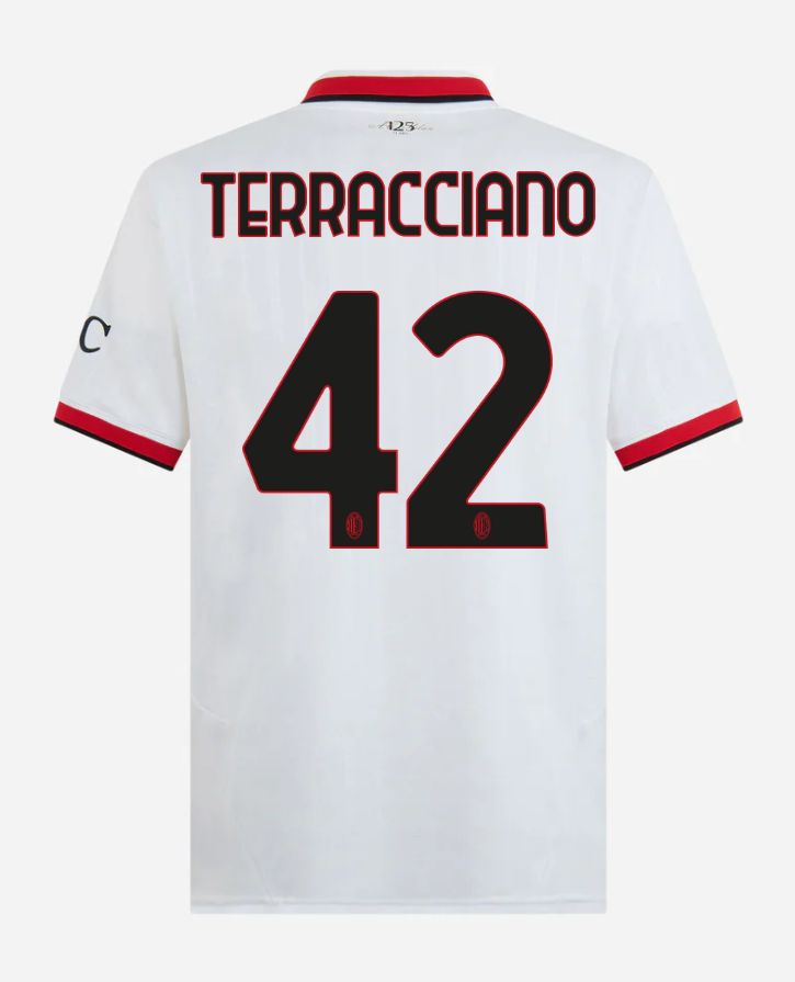 24-25 AC Milan Away 42 Terracciano Serie A Jersey