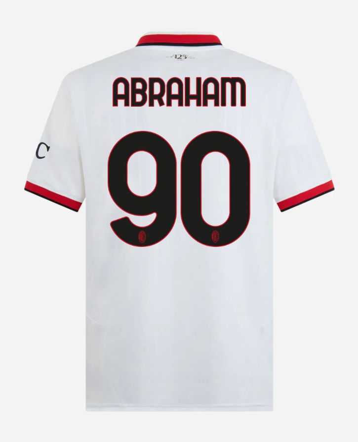 24-25 AC Milan Away 90 Abraham Serie A Jersey
