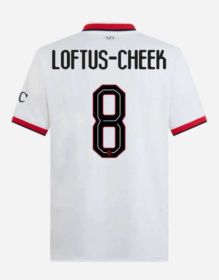 24-25 AC Milan Away 8 Loftus-Cheek Champions League Jersey