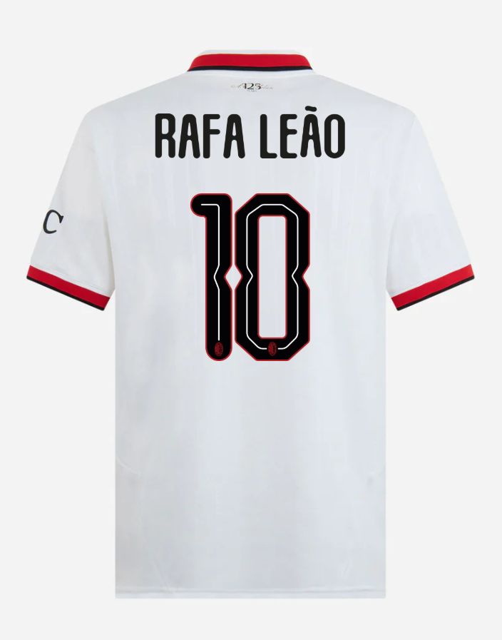 24-25 AC Milan Away 10 Rafa Leão Champions League Jersey