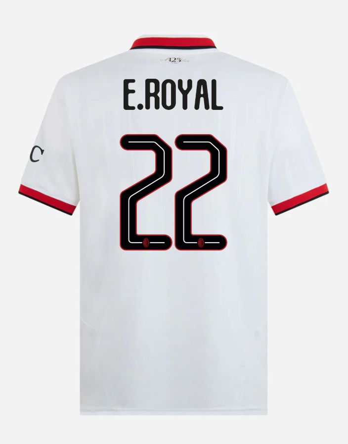 24-25 AC Milan Away 22 E.Royal Champions League Jersey
