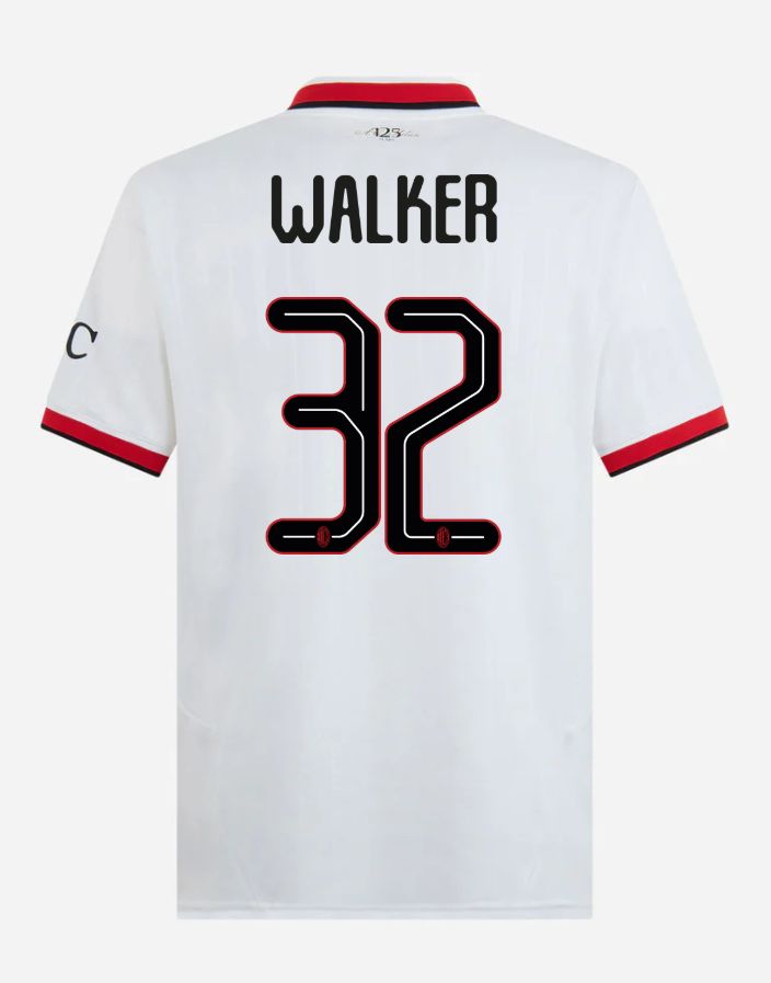 24-25 AC Milan Away 32 Walker Champions League Jersey