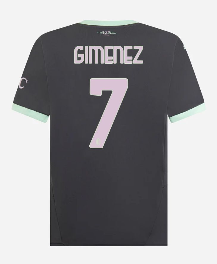 24-25 AC Milan Third 7 Gimenez Serie A Jersey