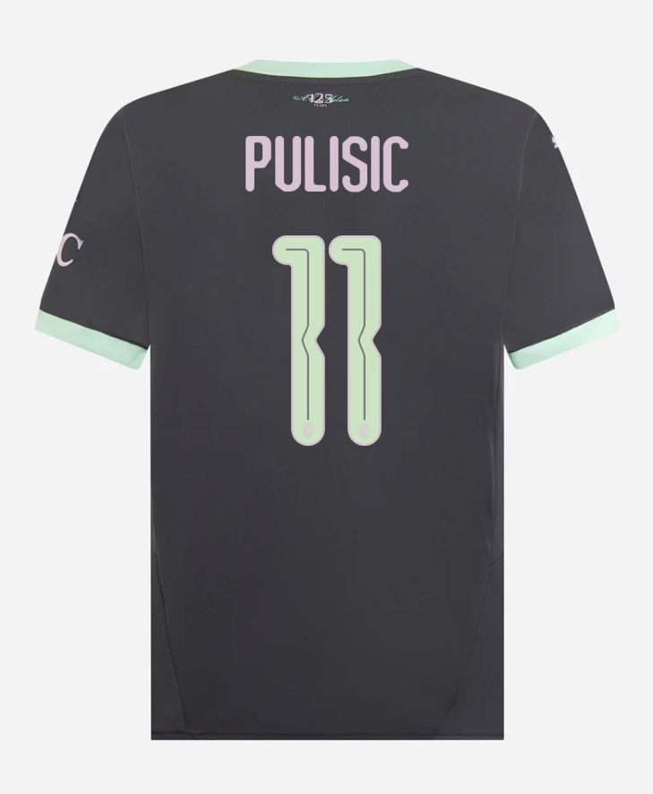 24-25 AC Milan Third 11 Pulisic Champions League Jersey
