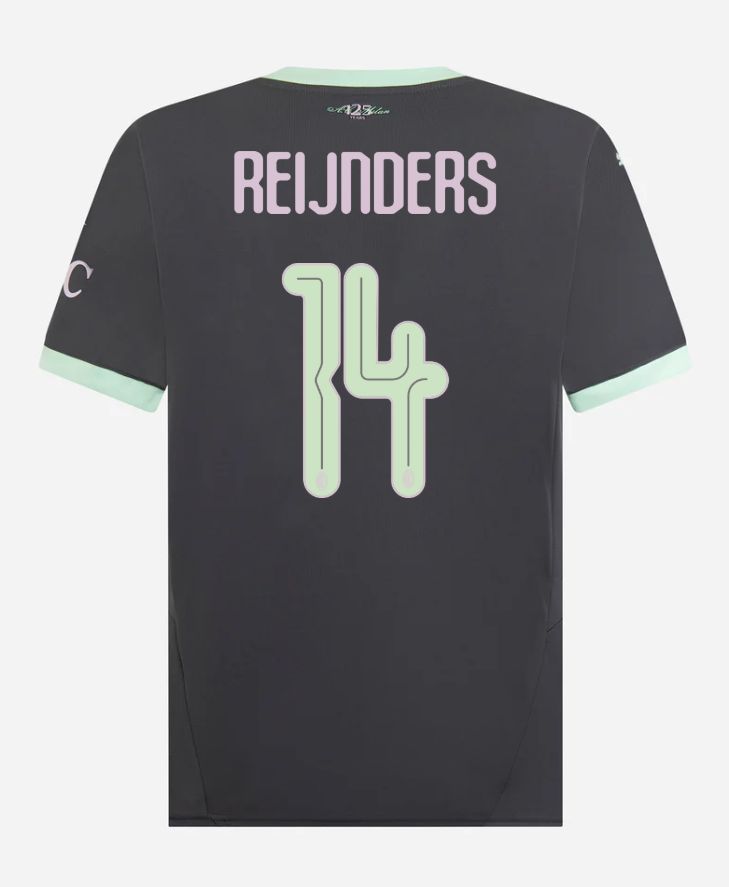 24-25 AC Milan Third 14 Reijnders Champions League Jersey
