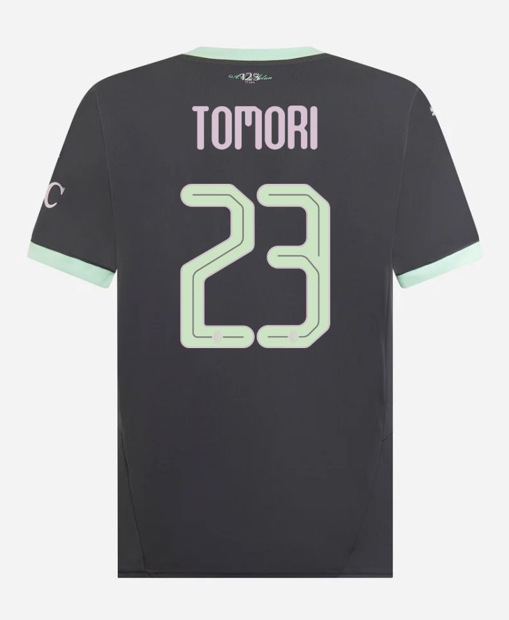 24-25 AC Milan Third 23 Tomori Champions League Jersey