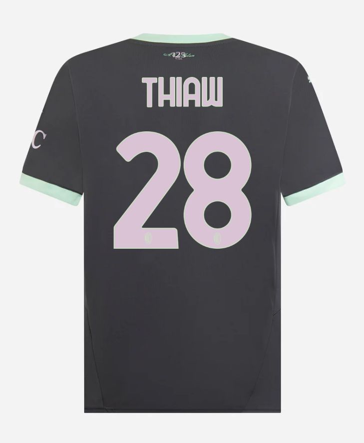 24-25 AC Milan Third 28 Thiaw Serie A Jersey