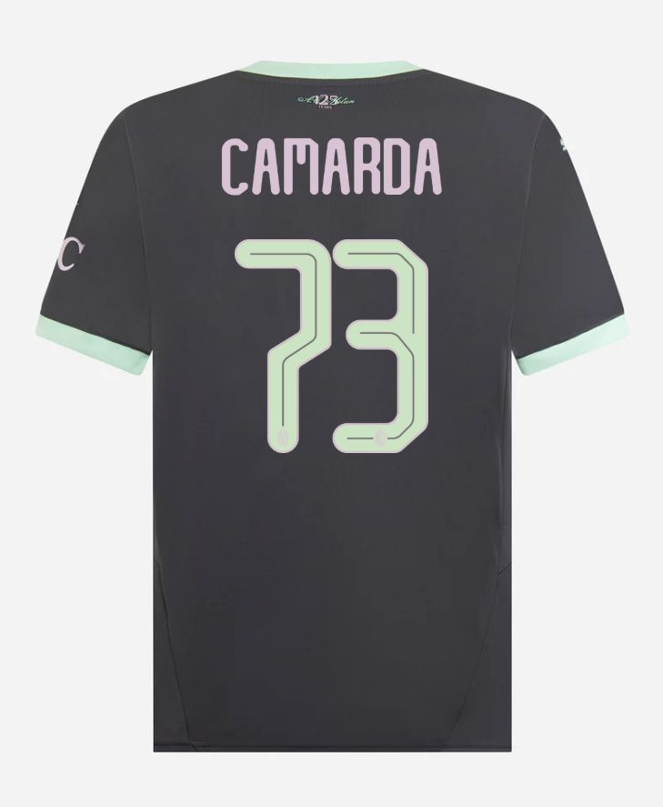 24-25 AC Milan Third 73 Camarda Champions League Jersey