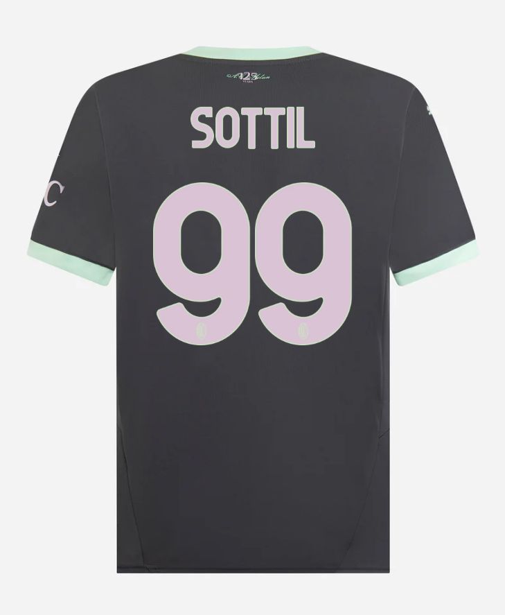 24-25 AC Milan Third 99 Sottil Serie A Jersey