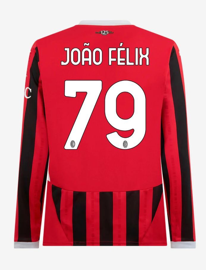 AC Milan Long Sleeve Home João Félix 79 Serie A Jersey 24-25