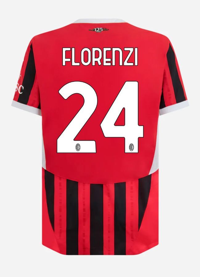 24-25 AC Milan Home Florenzi 24 Serie A Jersey (Player Version)