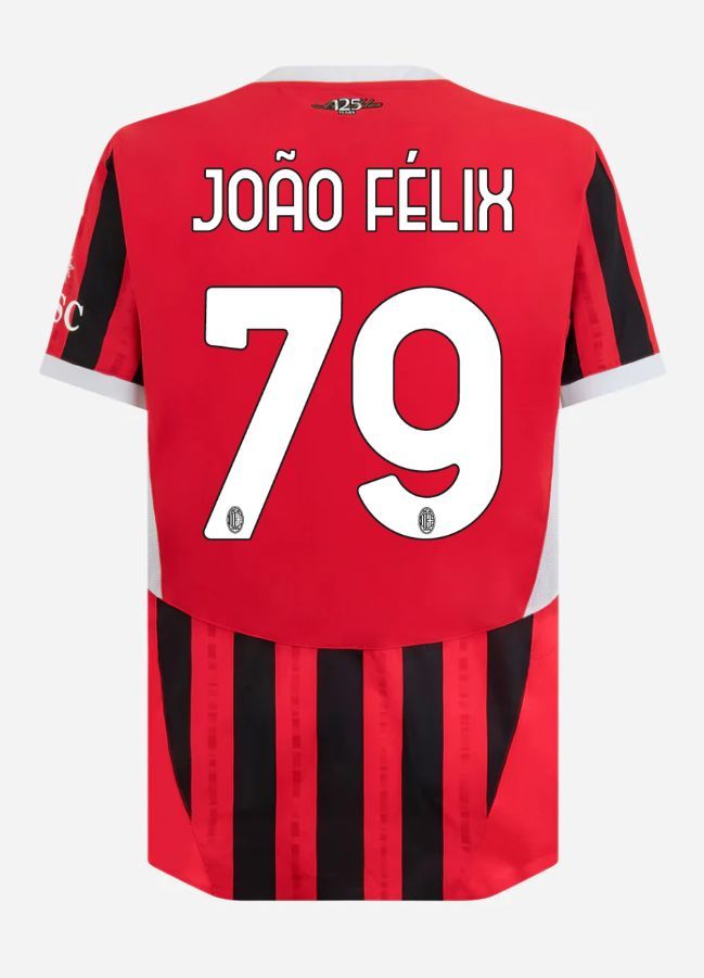 24-25 AC Milan Home João Félix 79 Serie A Jersey (Player Version)