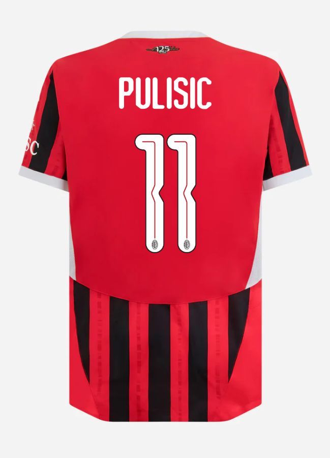 24-25 AC Milan Home Pulisic 11 Champions League Jersey (Player Version)