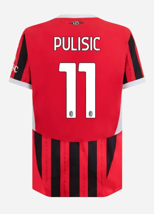 24-25 AC Milan Home Pulisic 11 Serie A Jersey (Player Version)