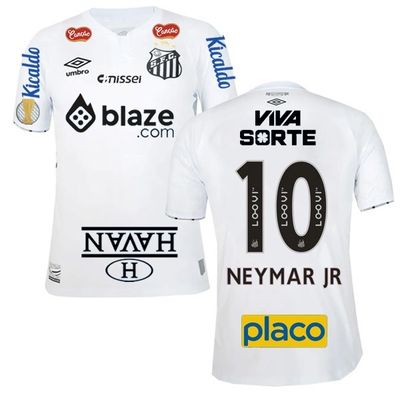 Santos FC Home Neymar JR. 10 Jersey with Campeonato Paulista 2024/25 (Full Sponsor)