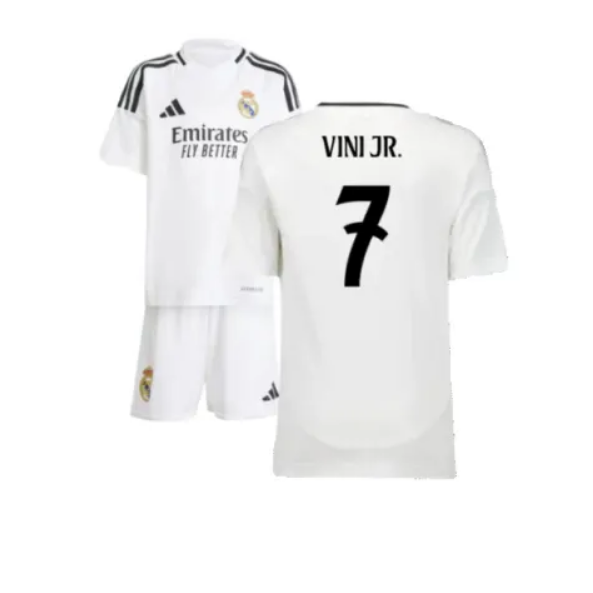 Real Madrid Home Jersey Kids Kit 2024-25 VINI JR. #7  