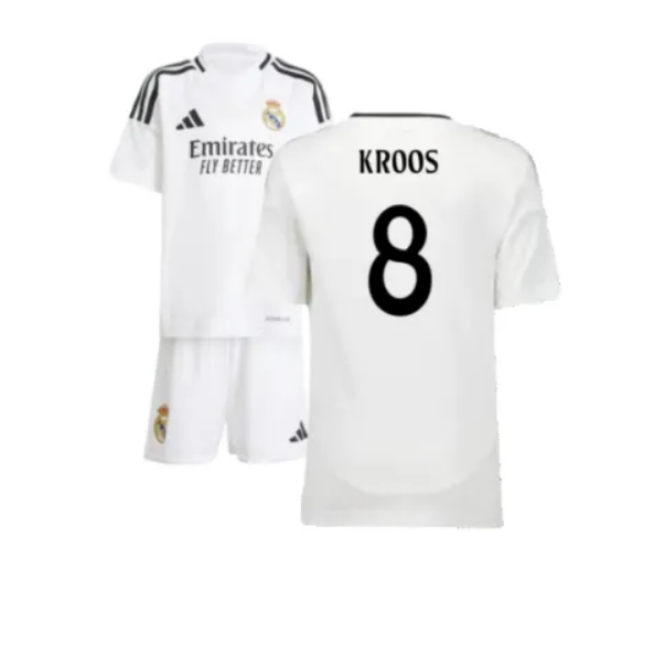 Real Madrid Home Jersey Kids Kit 2024-25 KROOS #8  