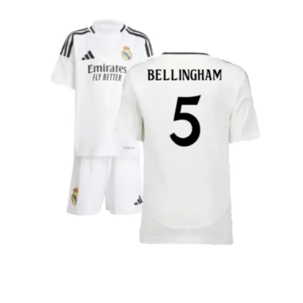 Real Madrid Home Jersey Kids Kit 2024-25 BELLINGHAM #5   