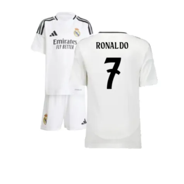 Real Madrid Home Jersey Kids Kit 2024-25 RONALDO #7   