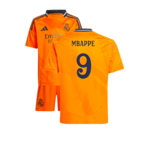 Real Real Madrid Away Jersey Kids Kit 24-25 MBAPPE #9   