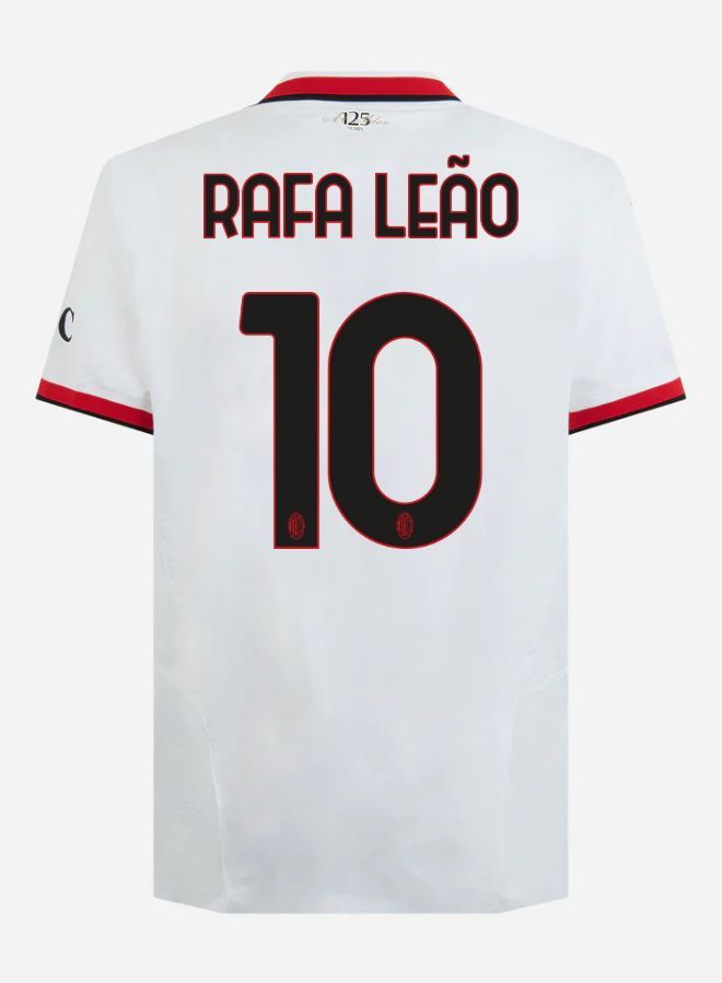 24-25 AC Milan Away Rafa 10 Leão Serie A Jersey (Player Version)