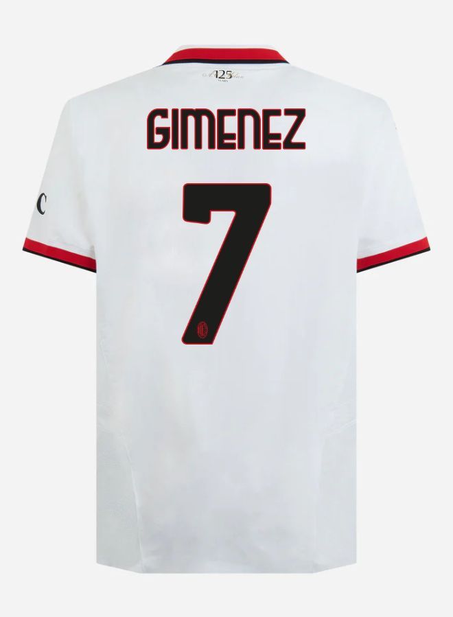 24-25 AC Milan Away Gimenez 7 Serie A Jersey (Player Version)