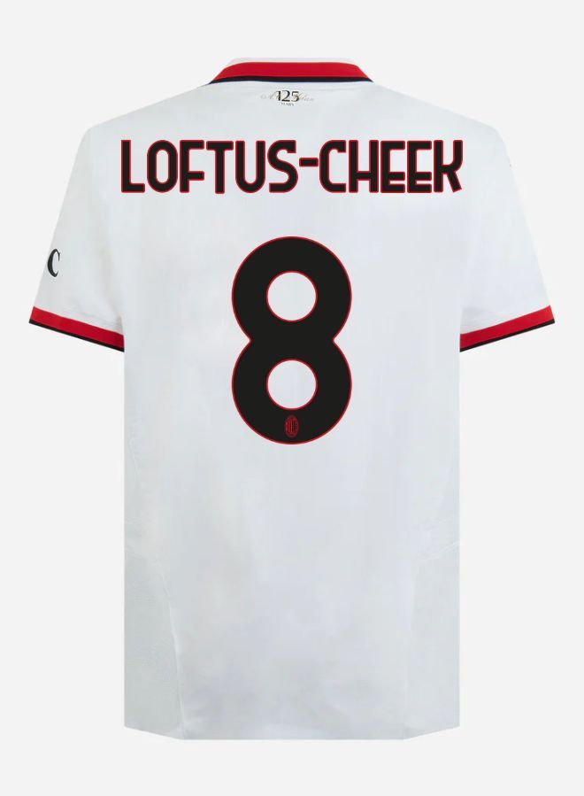 24-25 AC Milan Away Loftus-Cheek 8 Serie A Jersey (Player Version)