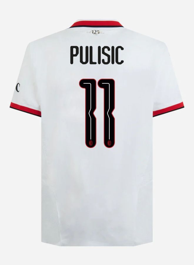 24-25 AC Milan Away Pulisic 11 Champions League Jersey (Player Version)