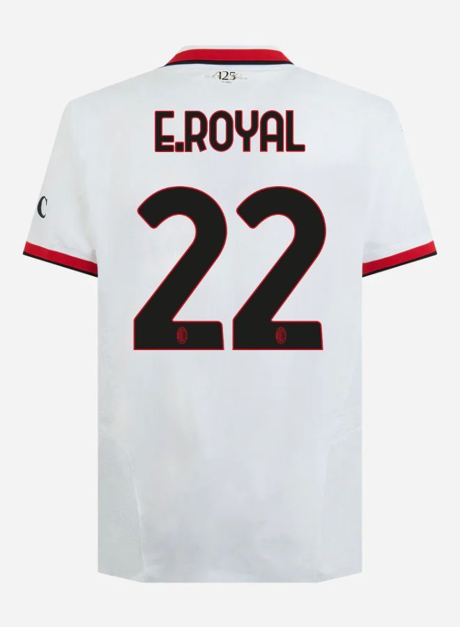 24-25 AC Milan Away E.Royal 22 Serie A Jersey (Player Version)