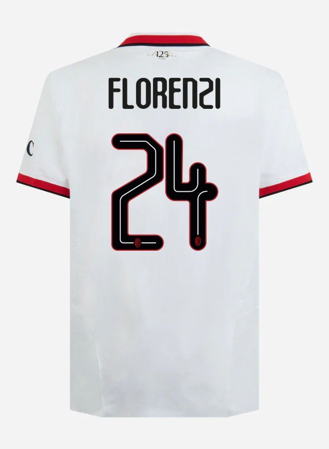 24-25 AC Milan Away Florenzi 24 Champions League Jersey (Player Version)