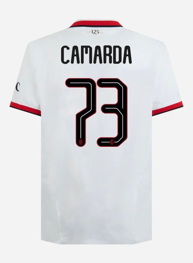 24-25 AC Milan Away Camarda 73 Champions League Jersey (Player Version)