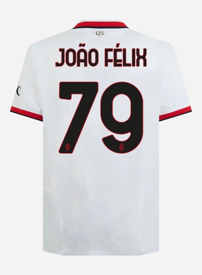 24-25 AC Milan Away João Félix 79 Serie A Jersey (Player Version)