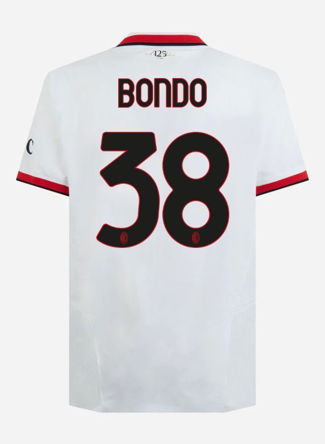 24-25 AC Milan Away Bondo 38 Serie A Jersey (Player Version)