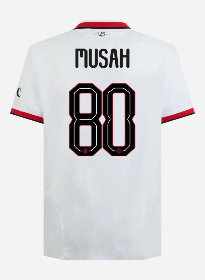 24-25 AC Milan Away Musah 80 Champions League Jersey (Player Version)