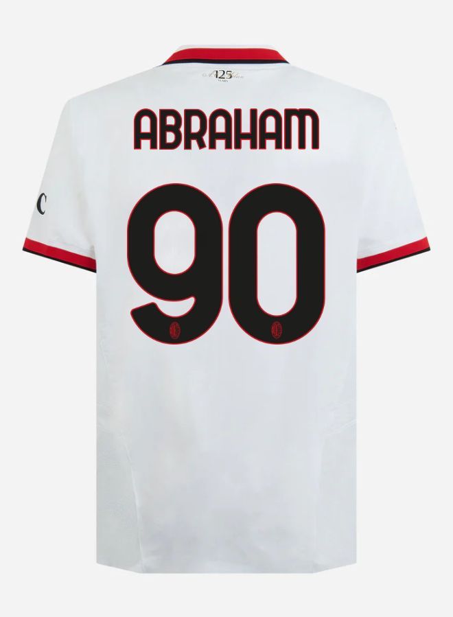 24-25 AC Milan Away Abraham 90 Serie A Jersey (Player Version)