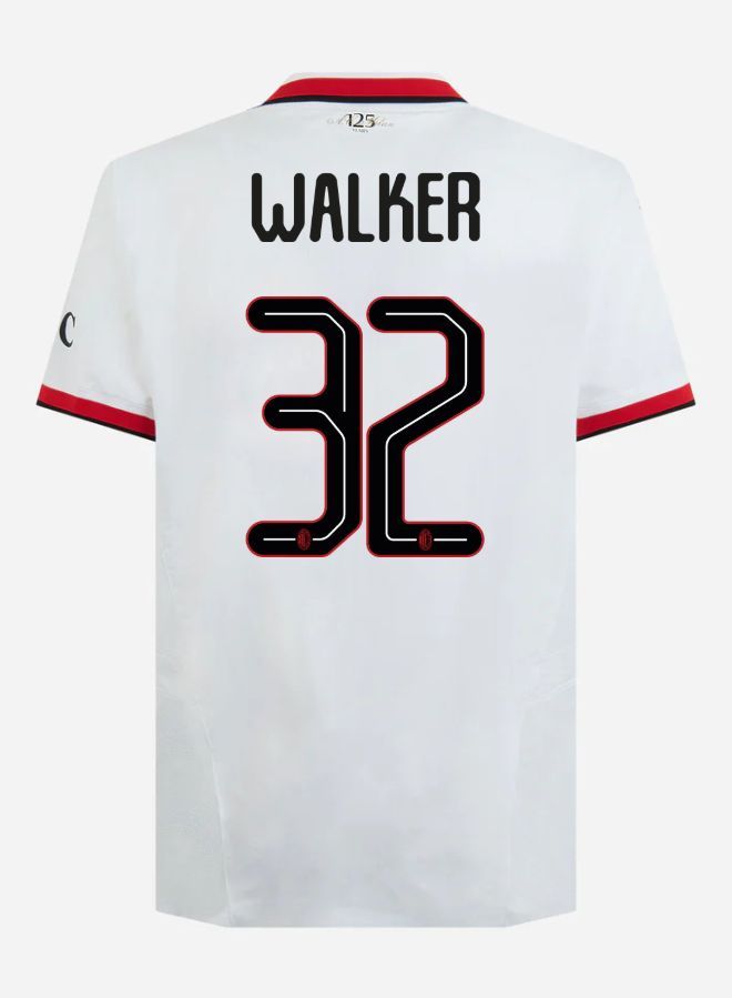 24-25 AC Milan Away Walker 32 Champions League Jersey (Player Version)