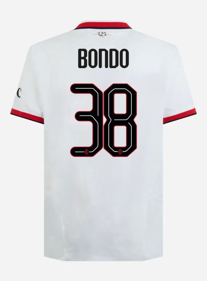 24-25 AC Milan Away Bondo 38 Champions League Jersey (Player Version)